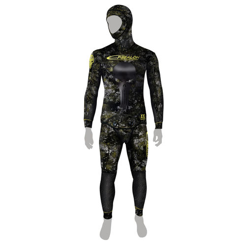 Spearfishing wetsuit - Tactical Stealth - EPSEALON - long-sleeve / one-piece / with hood