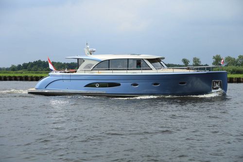 Cruising motor yacht - Dutch Falcon - Trimm Design BV - flybridge / aluminium