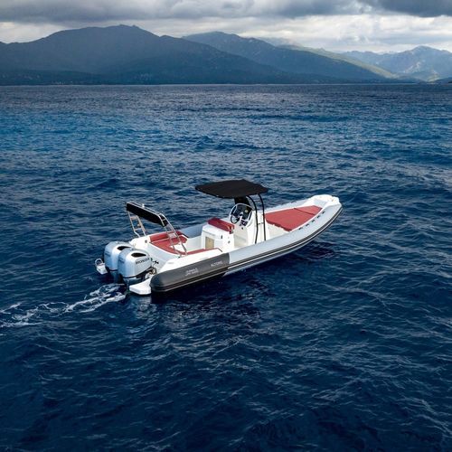 Outboard inflatable boat - ALTORE E SOLE 900 - Fanale Marine - twin-engine / rigid / open
