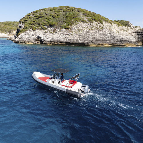 Outboard inflatable boat - ALTAGNA 800 - Fanale Marine - rigid / open / center console