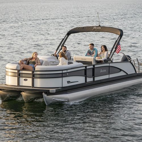 Outboard pontoon boat - Corsa 25UE - Barletta Boat Company - tri-tube / open / side console