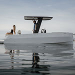 solar powered center console boat