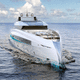 cruising mega-yacht / raised pilothouse / semi-displacement hull / steel