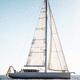 cruising sailing super-yacht / with open transom / sloop / with bowsprit