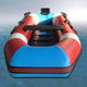 outboard inflatable boat / foldable / for fishing / slatted floor