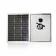 rigid solar panel / monocrystalline silicon / marine