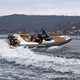 outboard inflatable boat / twin-engine / rigid / open