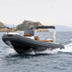 outboard inflatable boat / rigid / open / side console