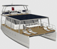 catamaran express cruiser / electro solar / inboard / twin-engine