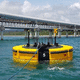 mooring buoy / high seas / cylindrical / yellow