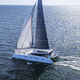 catamaran sailing yacht / cruising / with open transom / with bowsprit