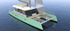 catamaran / flybridge / fiberglass / semi-custom
