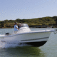 outboard center console boat / 7-person max. / sundeck