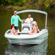 outboard deck boat / ski / sport-fishing / 9-person max.