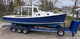 inboard cabin cruiser / diesel engine / wheelhouse / classic
