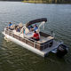 outboard pontoon boat / tri-tube / sport-fishing / 12-person max.