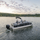 multihull pontoon boat / outboard / open / center console