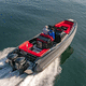 outboard inflatable boat / twin-engine / rigid / open