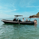 outboard inflatable boat / twin-engine / rigid / open