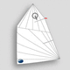 Optimist mainsail / for sailing dinghies / cross-cut / Dacron®