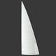 mainsail / for racing sailboats / tri-radial cut / polyester