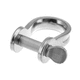 straight shackle for sailboats / flat / stainless steel