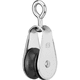 single block / cheek / with swivel / plain bearing