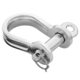 bow shackle for sailboats / flat / stainless steel