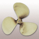 yacht propeller / for boats / fixed-pitch / shaft drive