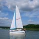 cruising sailboat / with bowsprit / trailerable