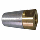 brass nut / threaded / conical