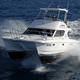 catamaran express cruiser / inboard / diesel / twin-engine