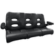 boat bench seat / 3-seater / black / gray