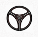 polyurethane-coated power boat steering wheel / racing