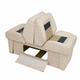 back-to-back seat / for boat / 2-person / with storage