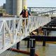 dock gangway / aluminum / with handrails