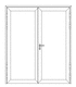 ship door / side-hinged / interior / double