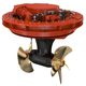 azimuth thruster / for ships / electric / twin counter-rotating propellers