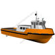 logistics transport boat / inboard / aluminum