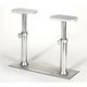 adjustable boat table pedestal / pneumatic / telescopic / aluminum