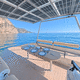 center console catamaran / outboard / solar powered / side console