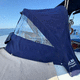 boat sprayhood / cockpit / black / blue