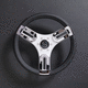 polyurethane-coated power boat steering wheel / aluminum / three spokes / multi-color