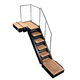 yacht ladder / for boat / boarding / for deck