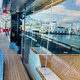 yacht glass panel / laminated / tempered