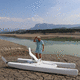 solo pedal boat / white