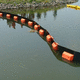 silt curtain boom / oil spill / safety / demarcation