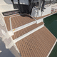 boat decking / non-slip / teak-effect / synthetic teak