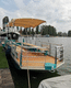 outboard pontoon boat / electric / twin-engine / open