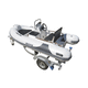 outboard inflatable boat / rigid / open / side console